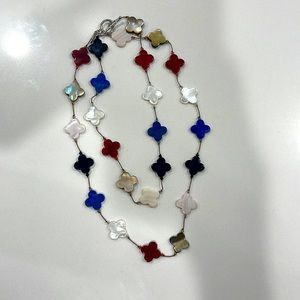 Margo Morrison Mother of Pearl Clover Necklace